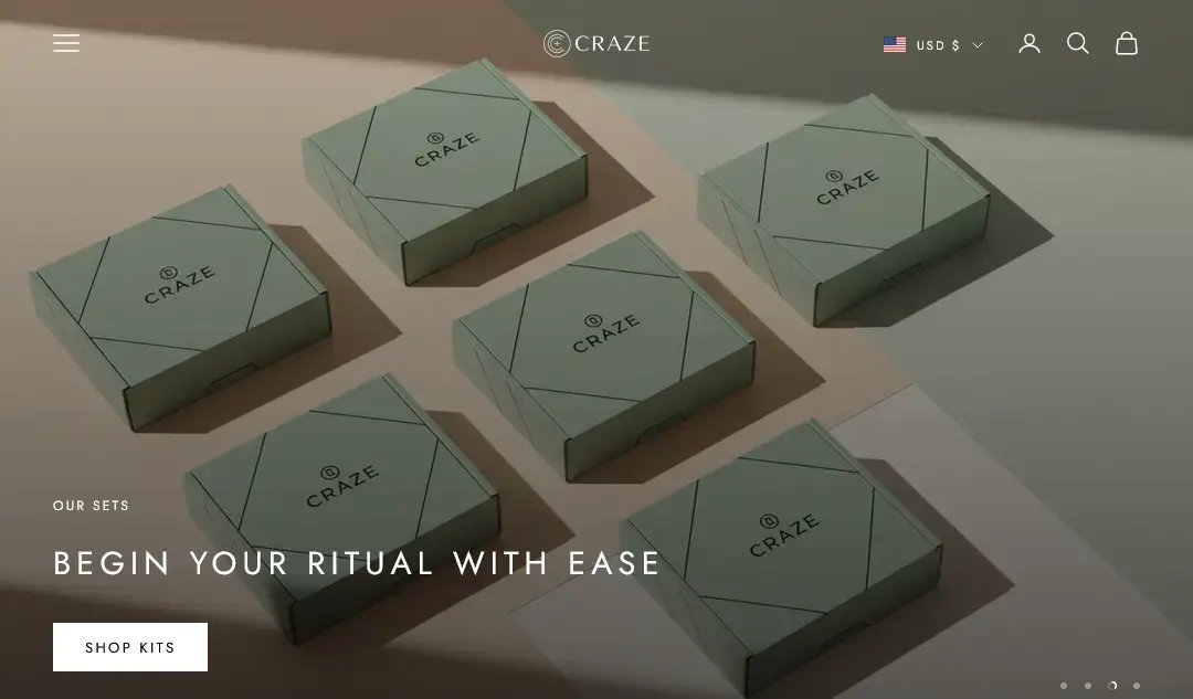 Craze preset for the Genius Shopify theme